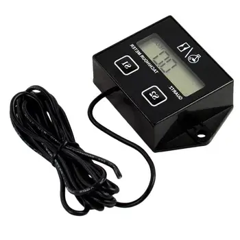 

Inductive Tach/Hour Meter Hour Hour Tach Bike Black Counter for Motorcycle