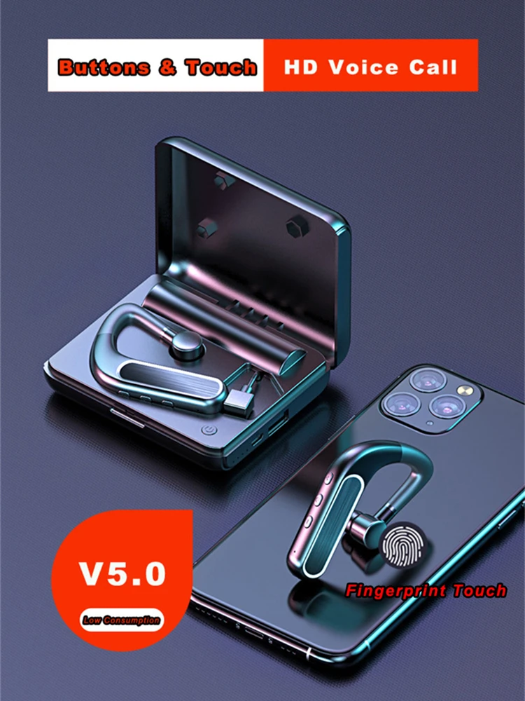 Новинка TWS Bluetooth Беспроводные наушники с микрофоном Earhook деловая спортивная