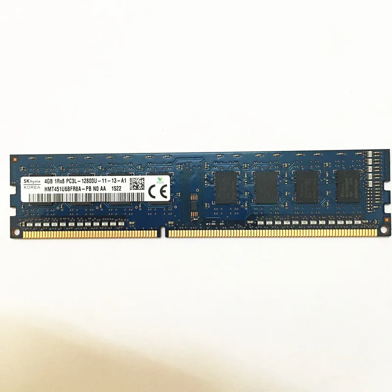 Sk Hynix ddr3 rams 4GB 1Rx8 PC3L-12800U-11 / 1RX8 PC3-12800U-11 DDR3 4GB de memoria a 1600MHz 240pin escritorio RAM