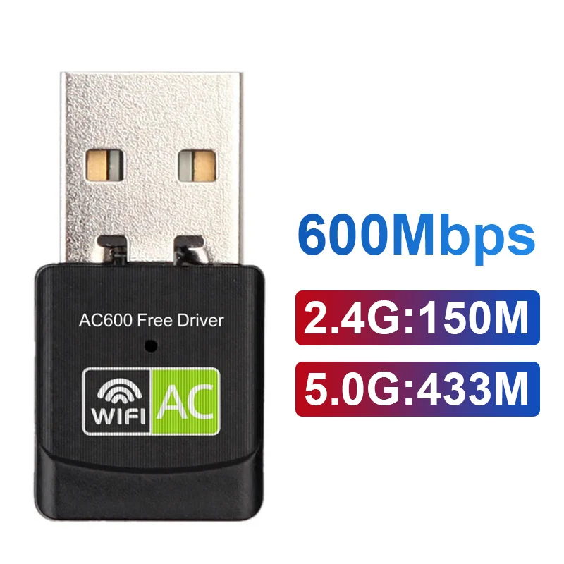 Adaptador WiFi de 5Ghz, antena Ethernet USB 3,0 de largo alcance, Dongle para  PC, portátil, tarjeta de red, receptor Wi-Fi de 1300M - AliExpress