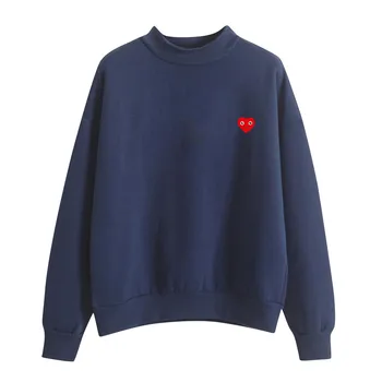 

Sweatshirt Women O-Neck Solid Color Smiley Love Pattern Long Sleeve Oversized Sweatshirt Streetwear#10