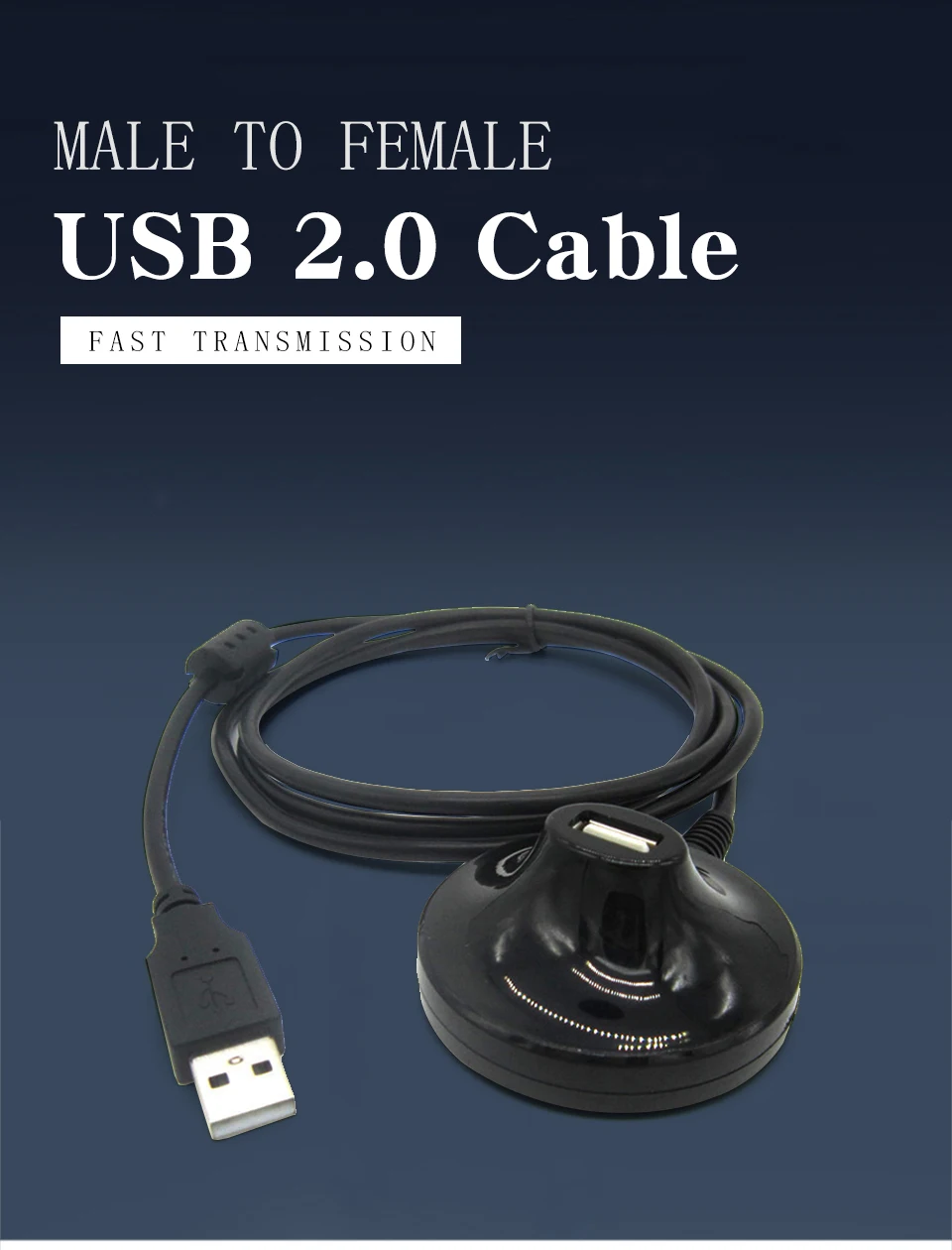 USB 2.0 케이블 남성 여성 usb 연장 케이블에 대 한 PC 스마트 TV PS4 x 박스 노트북 프로젝터 마우스 키보드 Extender 데이터