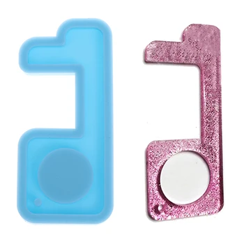 

1pc Door Hook Keychain Mould Silicone Epoxy Resin Mold Prevent Contact