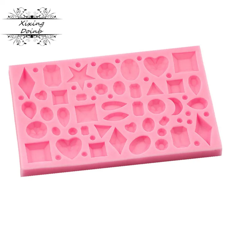 Sugarcraft драгоценный камень силиконовые формы форма для домашнего шоколада помадка декорирование тортов Сахар Ремесло Инструменты для выпечки