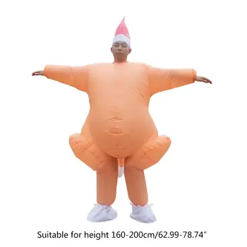 

Thanksgiving Turkey Inflatable Suit Costume Funny Blow Up Jumpsuit Halloween Christmas Fancy Dress Up Cosplay Party Prop