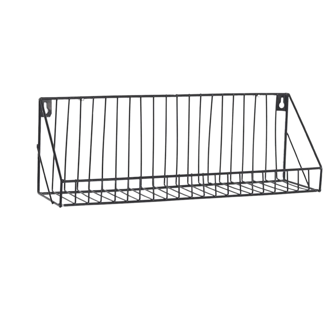 

Wall Hanging Rack Iron Art Storage Rack Wall Display Multi-Function Metal Shelf - Bronze L