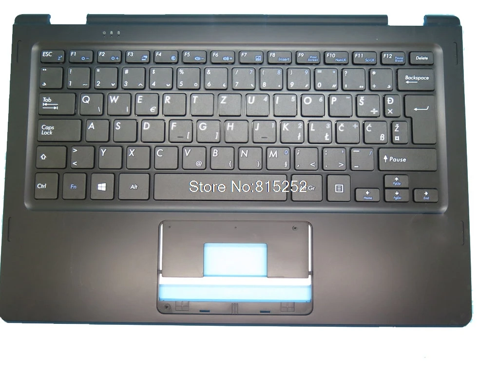 

Подставка для рук и клавиатура для ноутбука MEDION AKOYA E3214 MD61700 MSN30023864, черная C-оболочка, черная словенская SL клавиатура