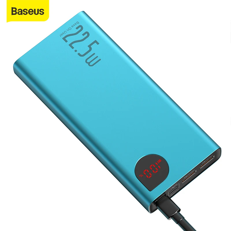 Baseus Power Bank 20000 мАч Быстрая зарядка 4 0 USB PD PowerBank портативное Внешнее зарядное