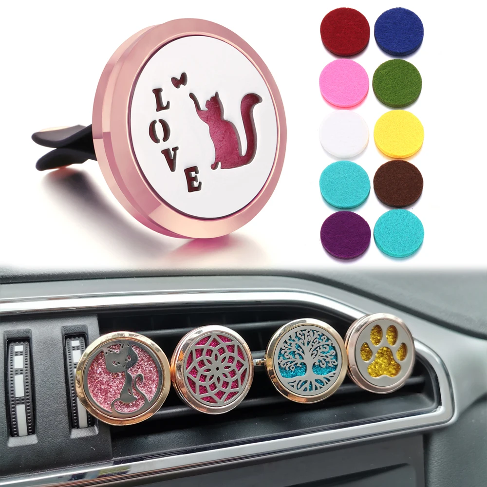 Новинка роза золото фотораспылитель эфирных масел с зажимом кулоны подвеска для