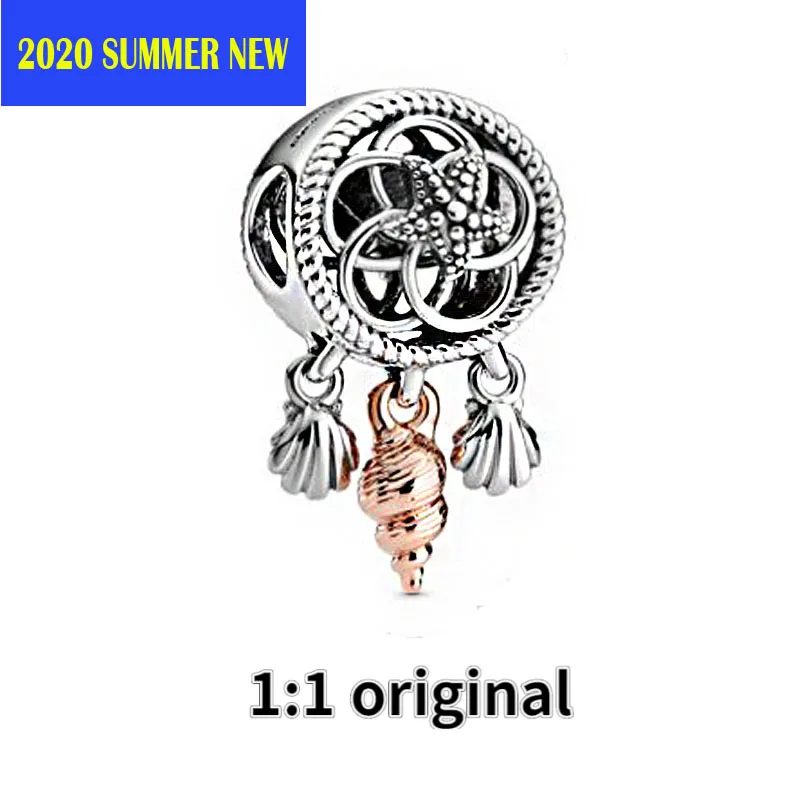 2020 Summer Silver 925 Beads Fit Original Pandora Bracelets Shell Snail Dream Catcher Dangle Charm Women DIY Fashion Jewelry | Украшения и