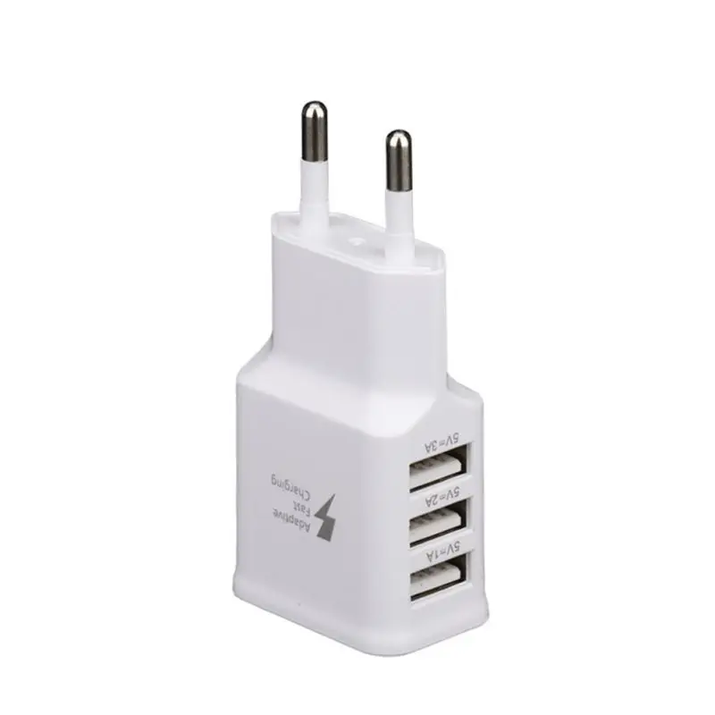 EU/US 3 USB настенное зарядное устройство для Xiaomi samsung huawei Быстрая Зарядка адаптер мобильное зарядное устройство, Вход: 110-220 В, выход 5в-2000 мА