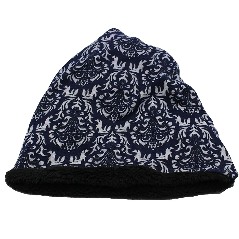 Neue Mode Frauen Winter warme Mützen Schädel Schal zwei gebrauchte Unisex Strick Mädchen Hut Kappen Blumen weibliche Gorras Outdoor Knochen Verkauf – Detail 17