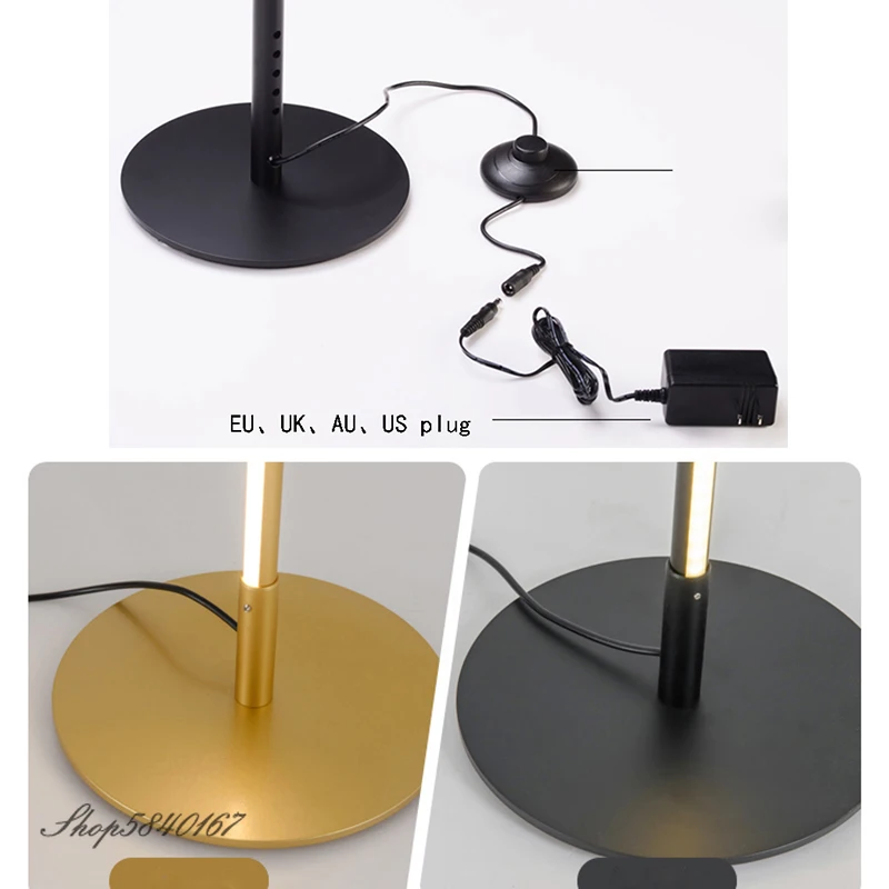 US $32.82 Led Simple Floor Lamps Remote Control Dimming Standing Lamps For Bedroom Corner Floor Light Living Room Home Decor Stand Floor