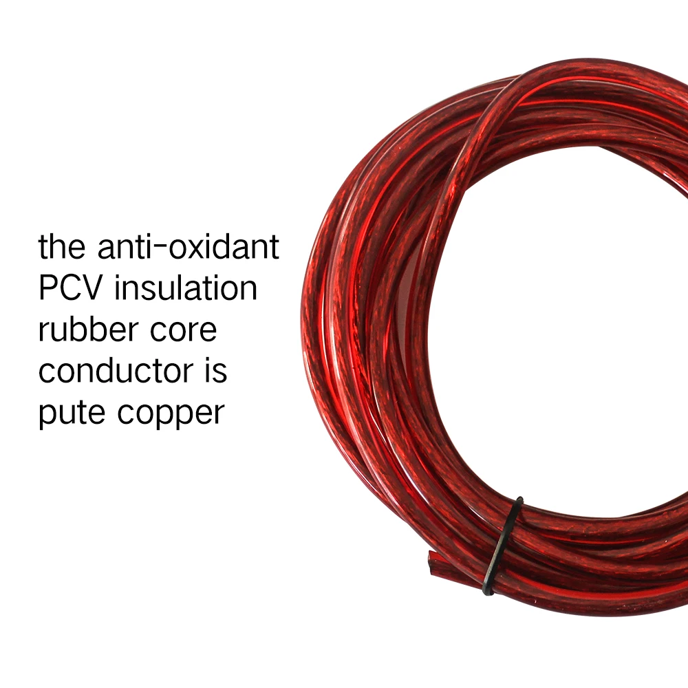 Car 10ga audio cable, car horn cable, audio horn connecting fuse,