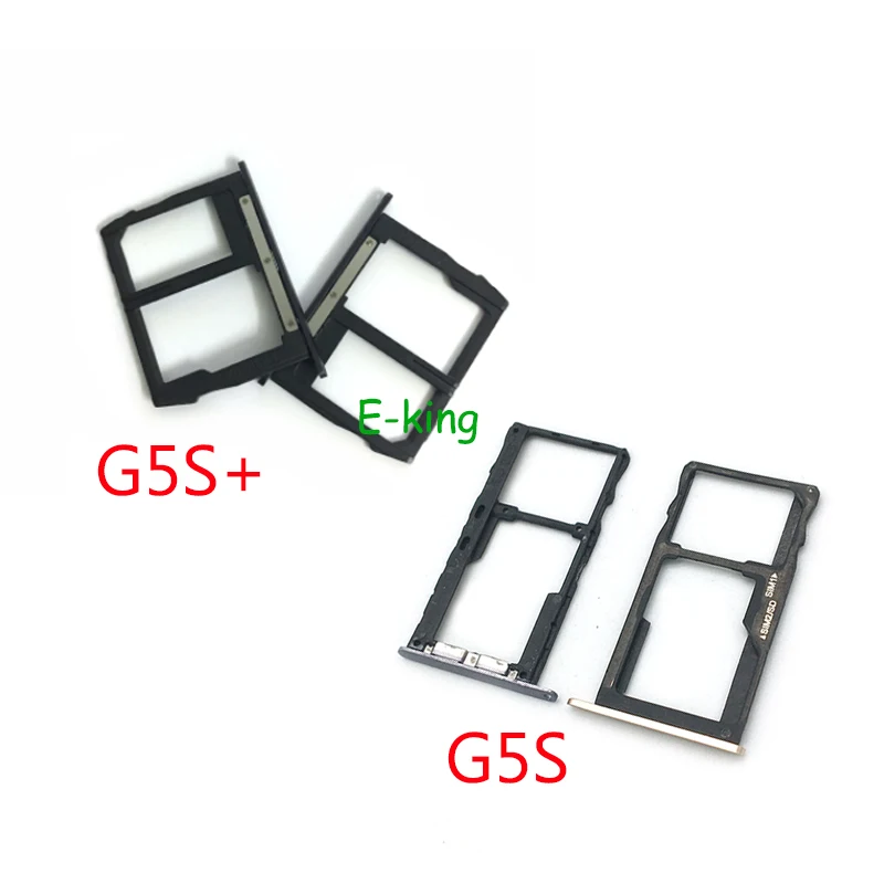Soporte de bandeja con ranura para tarjeta Sim para Motorola Moto G5S XT1799 G5S Plus, pieza de repuesto para conector para lector de tarjetas Sim