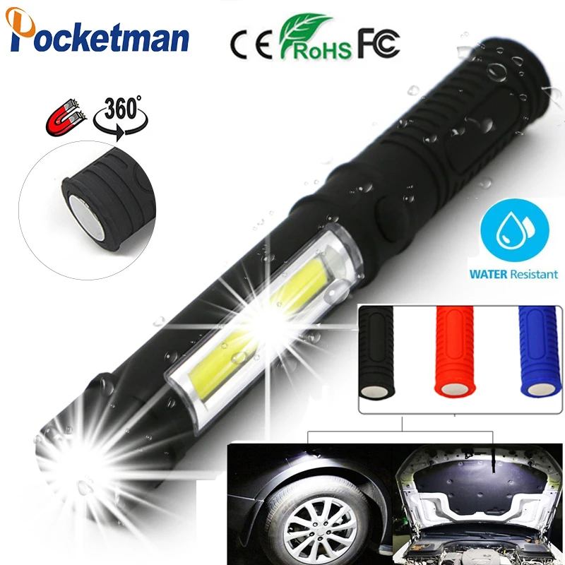8000 Lumens Mini Portable lanterns Working Inspection Torches COB LED Multifunction Maintenance flashlight with Magnetic Base | Лампы и