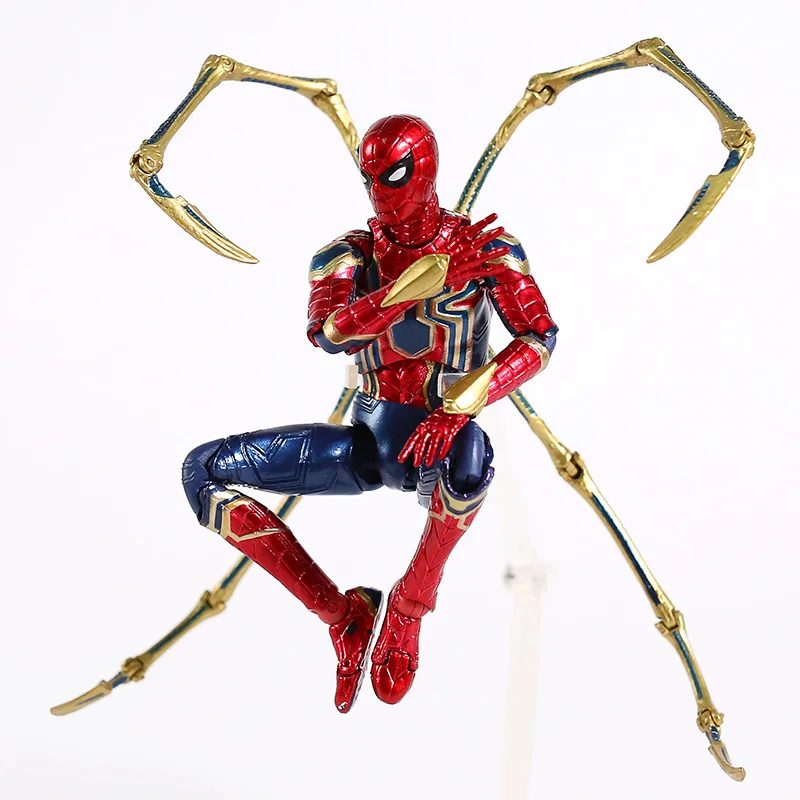 MAFEX 081 Мстители Бесконечность войны Человек-паук Железный Паук ПВХ фигурка Коллекционная модель игрушки
