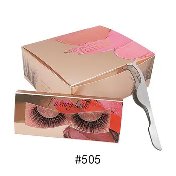

Fashion new 3D fake mink fur false eyelashes 10 pairs of natural dense eyelashes set hot sale
