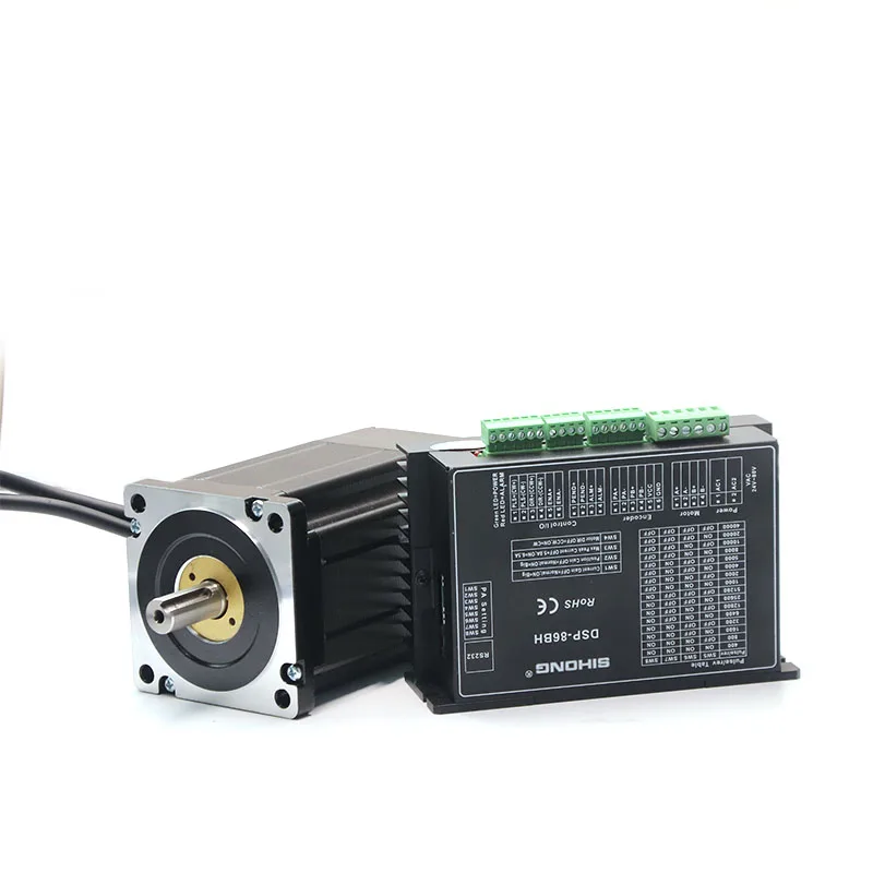 

Siheng 12N.m Nema34 DSP86BH+86HS2180-06 Nema 34 step servo closed loop stepper motor with driver for Milling Machine