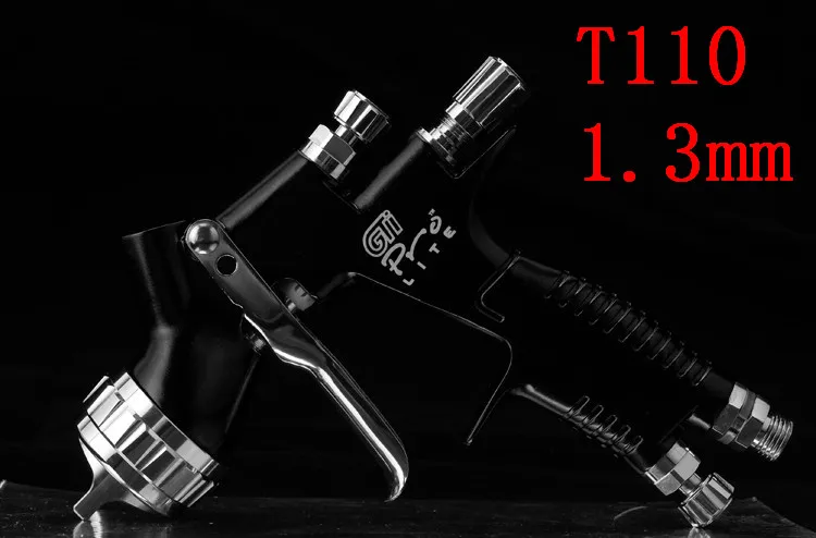Engraved 1.3mm T110 Lvmp Профессиональный gti pro lite пистолет-распылитель TE20 T110 1,3/1,8 мм краска на водной основе Автомобильный Краскораспылитель - Цвет: Engraved 1.3mm T110