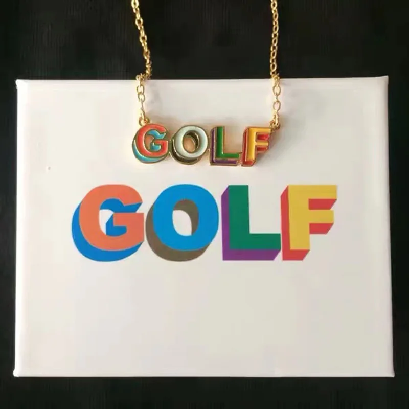 Golf Wang 3D GOLF Logo chain Tyler The Creator New Necklaces golfwang TTC  HipHop causal Rap star Necklace Fog style fashion ACC