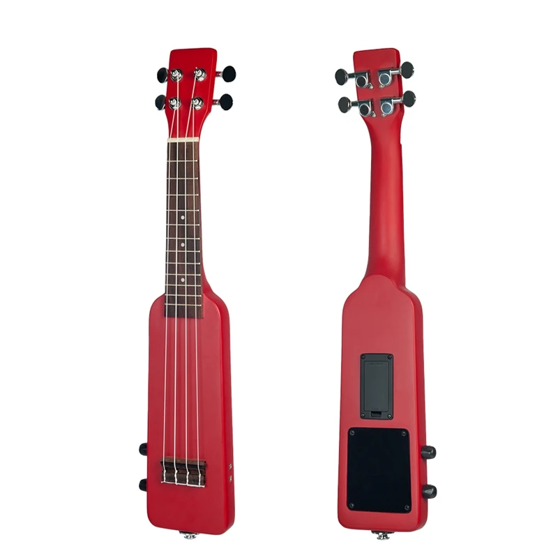 Dropship-21 дюймов Электрический Укулеле укулеле Уке комплект с Gig Bag 3,5 мм аудио кабель бесшумный Электрический Укулеле сопрано Уке