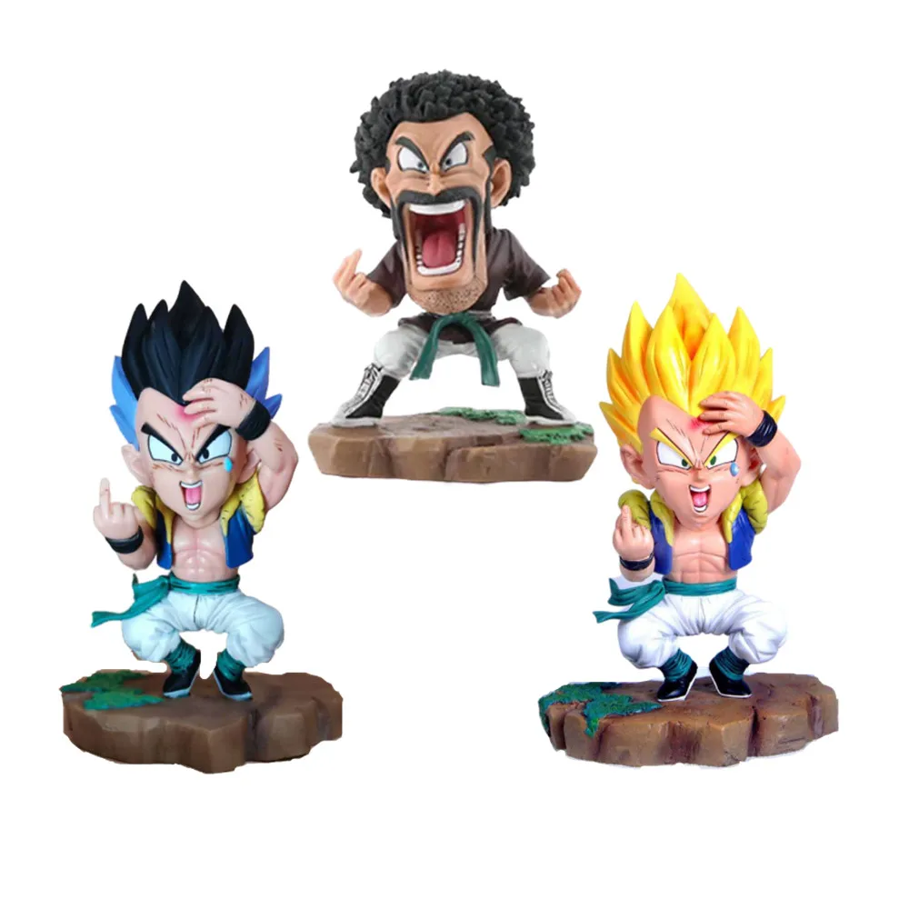Dragon Ball Super Gotenks Anime Figure Hercule Mark PVC Toys Figurine Action Figma DBZ Brinquedos Model Statue Super Saiyan Doll