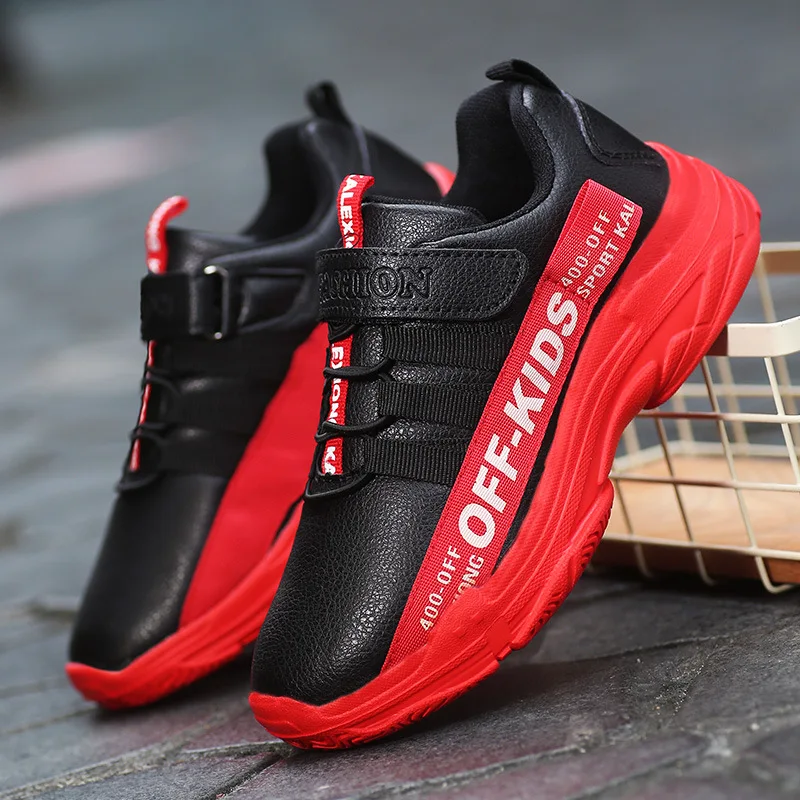 

BOY'S Shoe 2019 Spring And Autumn New Style Mesh Breathable Big Boy Athletic Shoes Boy Casual Soft-Sole Leather Waterproof