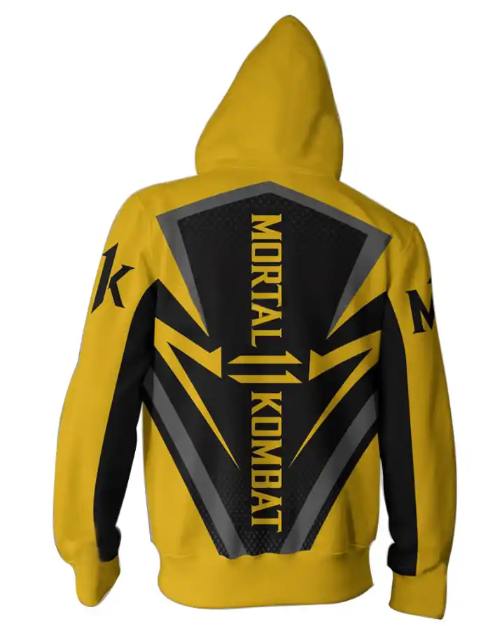 mortal kombat zip up hoodie