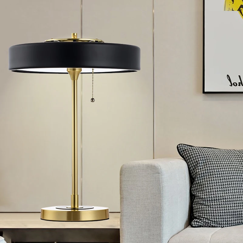 American simple modern fashion bedroom bedside lamp living room bedroom study hotel Nordic LED reading table lamp