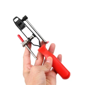 

CV Joint Clamp Banding Install Tool Ear Type Boot Clamp Pliers Metal Hand Tool Red+Black CV Boot Clamp Pliers