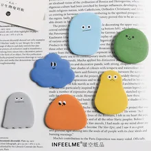 Jornamm 30 pçs/lote 12 desenhos animados blocos de notas, bloco de notas adesivos, diário, artigos de papelaria criativo, notas autoaderentes, memo almofadas