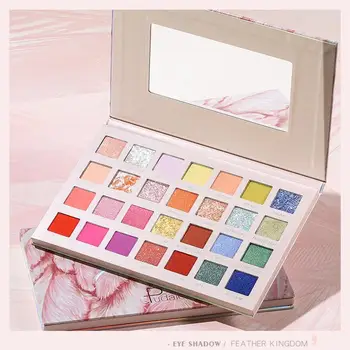 

Pudaier 28 Color Eyeshadow Palette Matte Pearl Cosmetics Makeup Waterproof Easy To Wear Eye Shadow Professional Makeup Full