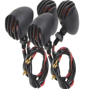 

4Pcs/lot Motorcycle Turn Signal Lights Flowing Flashing Motorbike Indicator Blinker Moto Tail Lights Signal Lamp for Harley