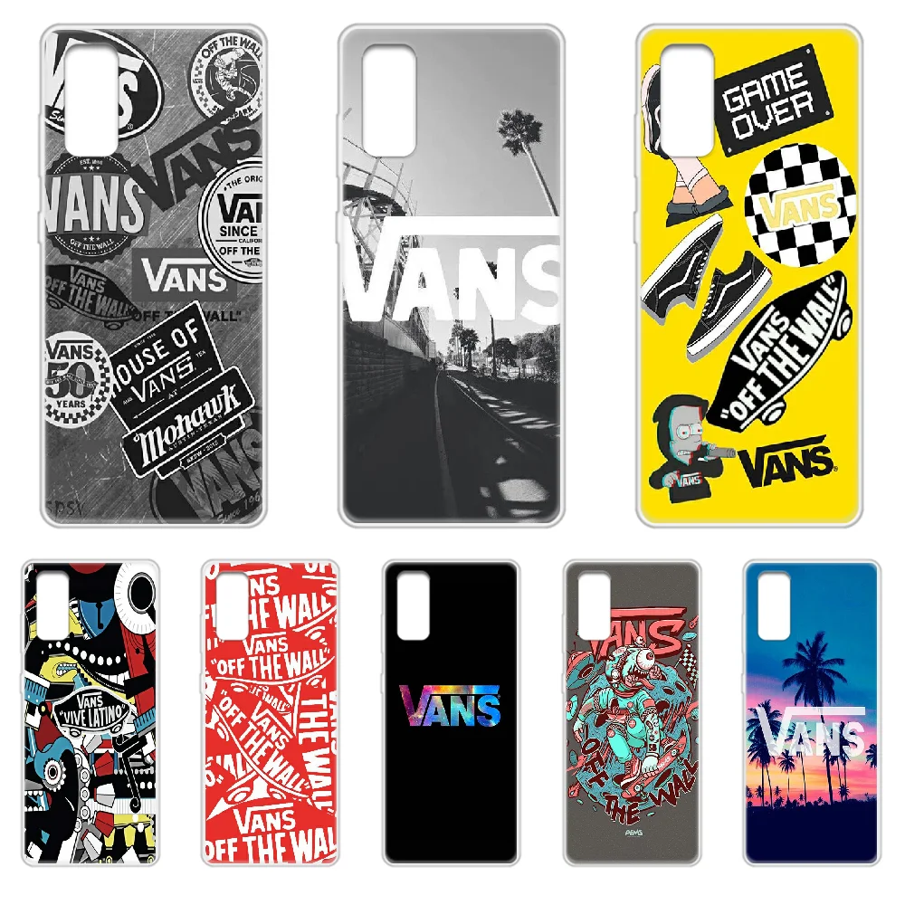 

American Skateboard vans Phone Case cover hull For SamSung Galaxy S 7 8 9 10 11 20 a 20e 50 51 70 71 Plus Edge Ultra transparent