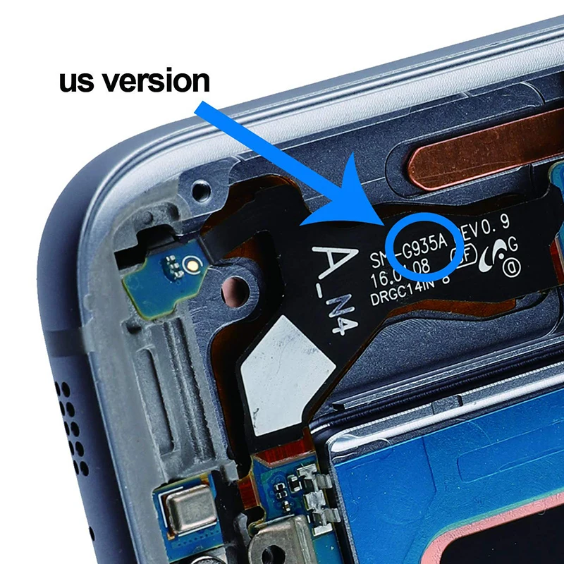 5,5 ''Супер AMOLED дисплей для SAMSUNG Galaxy S7 Edge G935 lcd кодирующий преобразователь сенсорного экрана в сборе с заменой рамки G935F G935