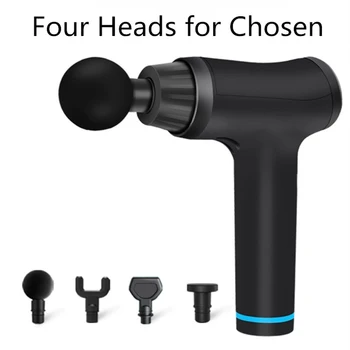 

4/6 Head Percussion Deep Tissue Massage Gun Vibration Muscle Therapy Pain Management After Training Exercising Body Relaxation