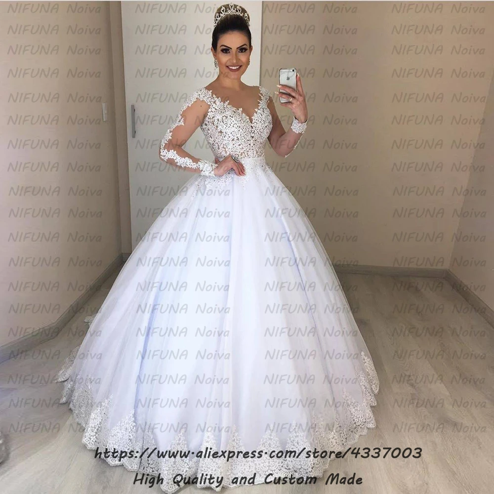 Vestido de novia 2 en 1 сексуальное свадебное платье из двух частей es, халат с длинными рукавами, элегантное кружевное свадебное платье 2 в 1, Casamento