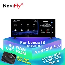4 + 64G 1920*720 Android 9,0 reproductor de dvd para radio y el coche para Lexus RC es 200, 250, 300, 350, 200t 300h soporte GPS WIFI carplay Cámara DVR