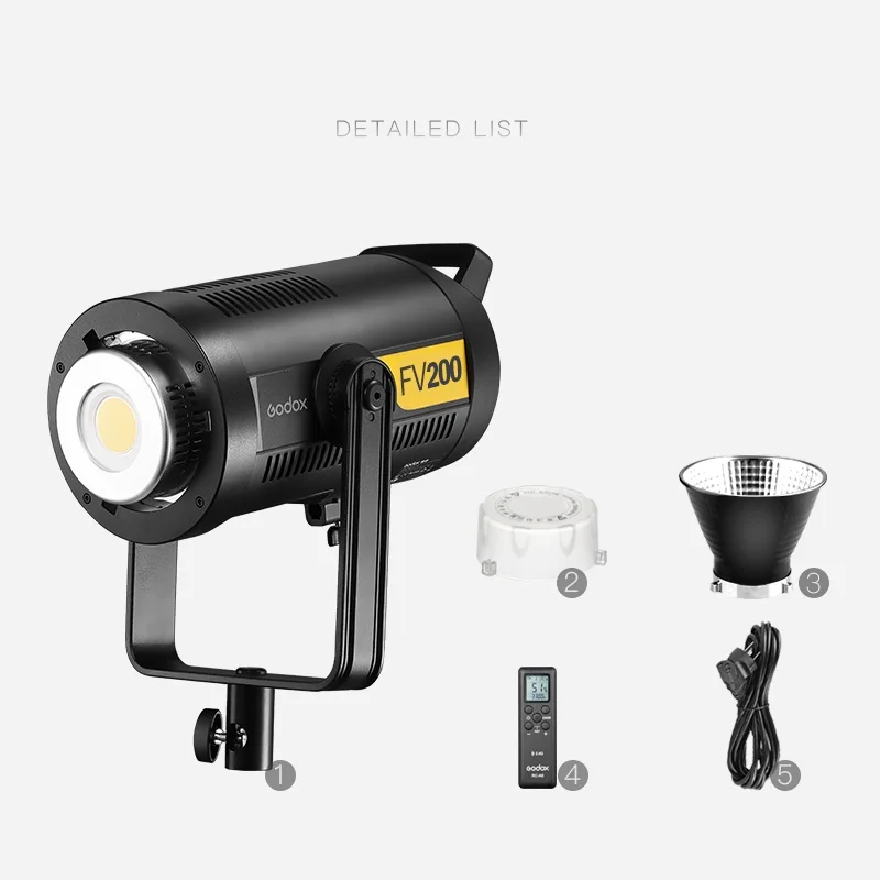 Godox FV200 High Speed Sync Flash LED Light description image 5