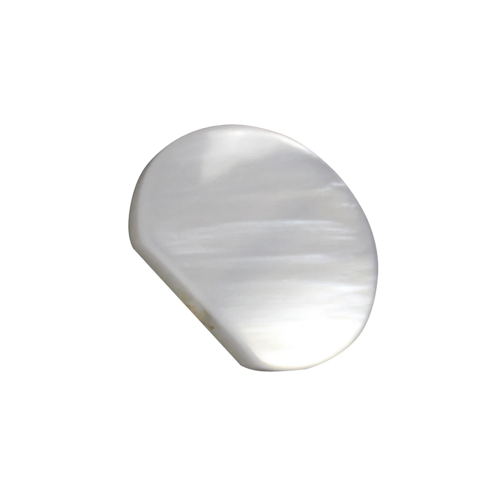 6pcs Universal Acrylic White Guitar Tuner Machine Head Oval Buttons Replacement