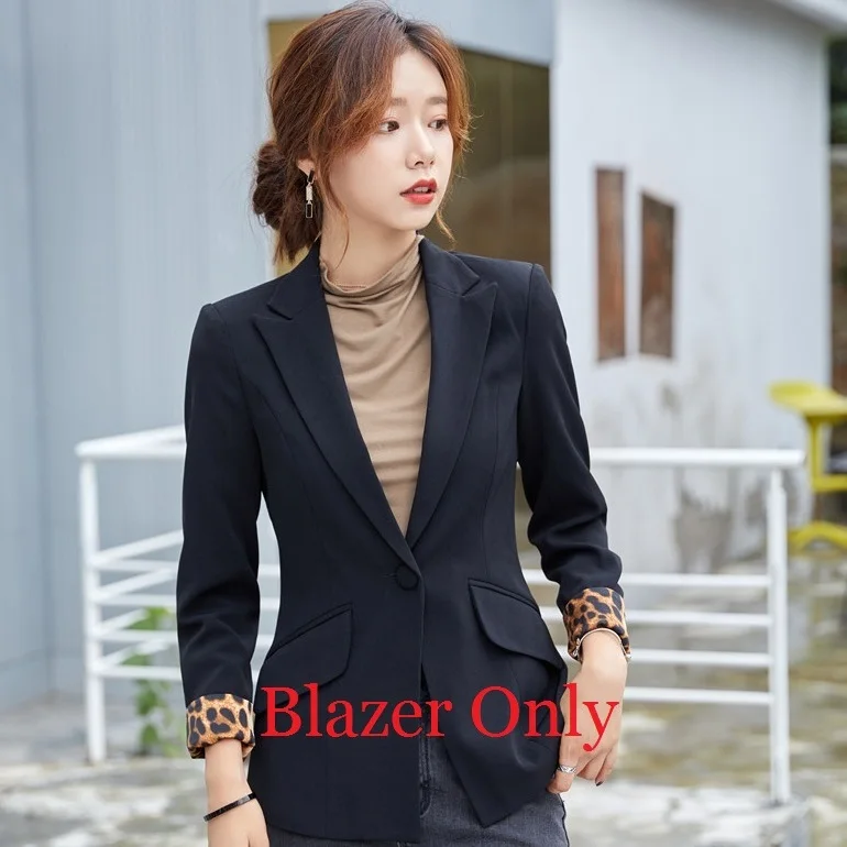 Blazer Only Женский красный Блейзер, женские деловые костюмы, официальные офисные костюмы, рабочая одежда, брюки и куртка, наборы - Цвет: Blazer Only