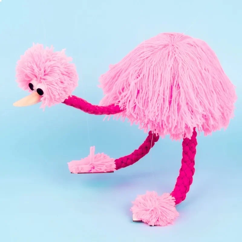 Забавные детские игрушки Muppets ручной палец страусиный клоун деревянная