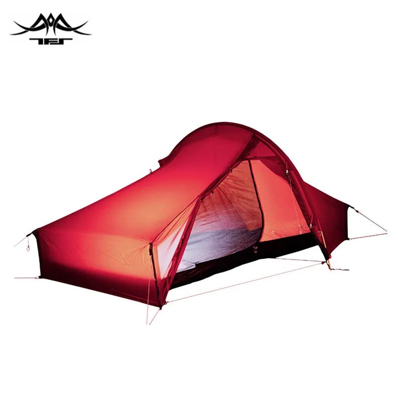 

The Free Spirits TFS Enran Pro Ultralight Tent 10D bothside silicon coating 1 person Outdoor Hiking Camping 3/4 Season Tent