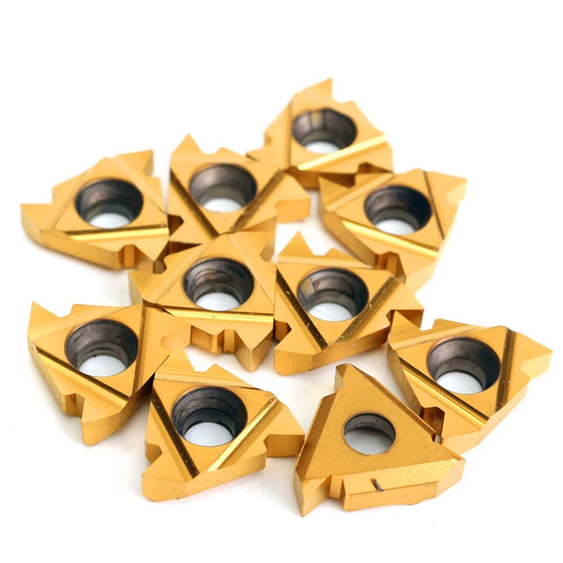 

High Quality 10 Pcs/set Insert Carbide Insert For Thread Turning Tool Boring Bar Set Tools Household Hardware Tools