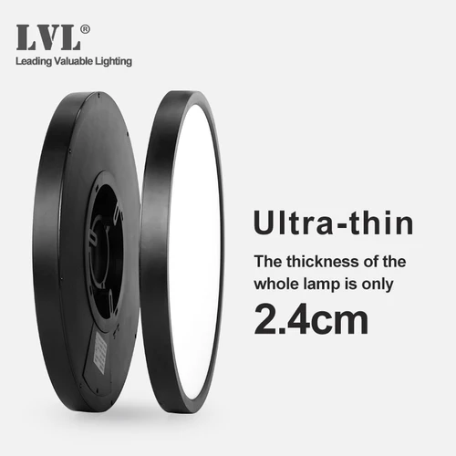 LED 천장 라이트 블랙 쉘 12W 18W 24W 32W 4000K 현대 표면 천장 램프, 부엌 침실 욕실 램프 3