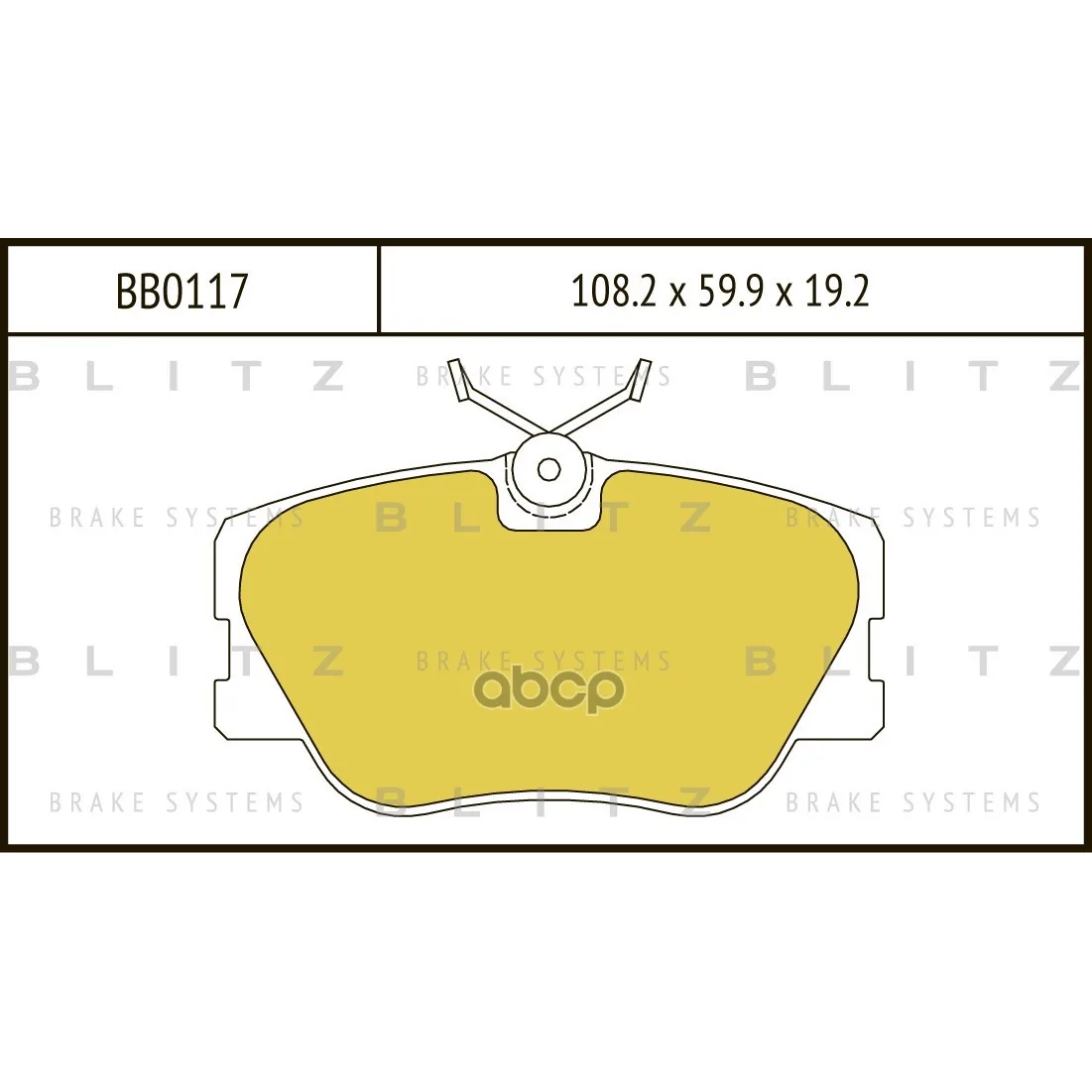 Колодки Тормозные Дисковые Mercedes W124/W210 93- Blitz арт. BB0117