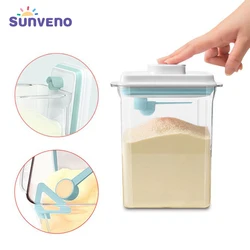 Sunveno – conteneur pour aliments pour bébé, 1l/1,7 l, conteneur pour lait en poudre, pour céréales, garde manger avec couvercles 