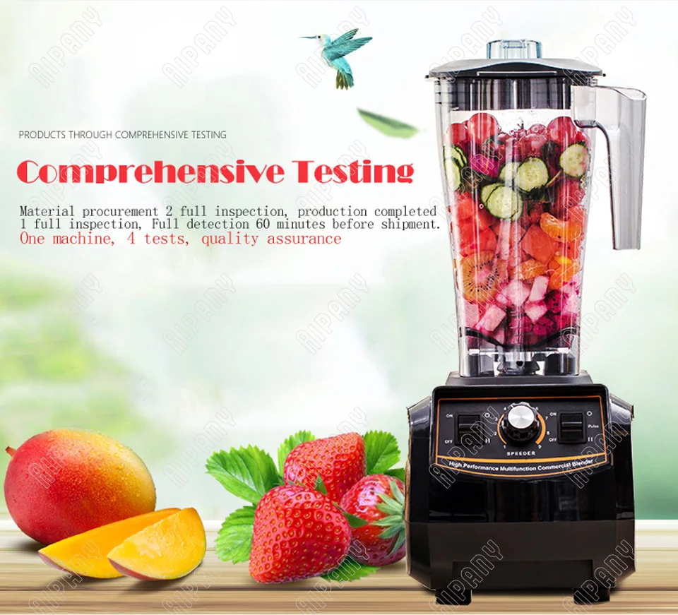 A5500 BPA бесплатно коммерческий Электрический блендер кухонный комбайн 3L 2200W смузи Миксер для кухонного оборудования
