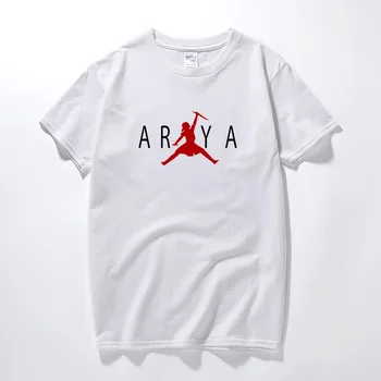 

Game of thrones Arya Stark GOT AIR T-Shirt New Summer Streetwear Casual T shirt Unisex Cotton Short Sleeves Tee Shirt Top